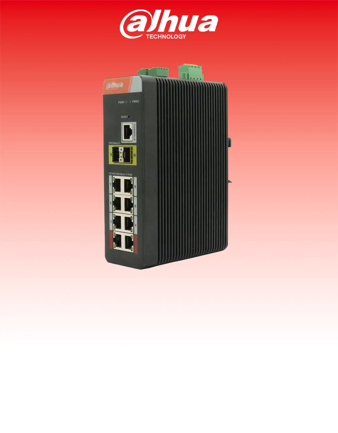 سوئیچ 10 پورت POEصنعتی داهوا مدل PFS4210-8GT_DP