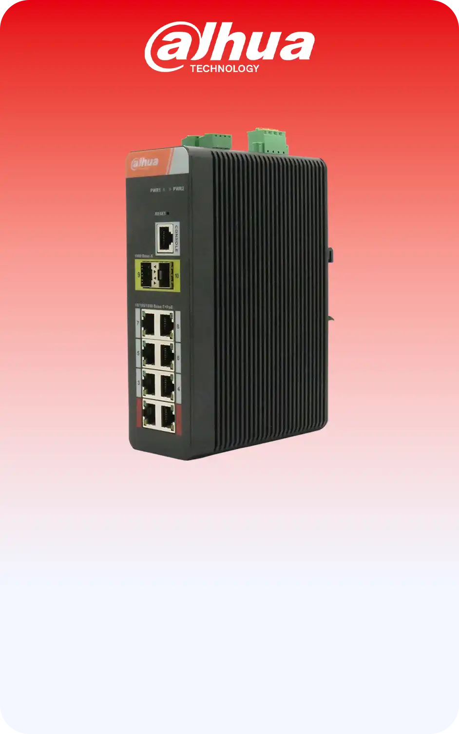 سوئیچ 10 پورت POEصنعتی داهوا مدل PFS4210-8GT_DP